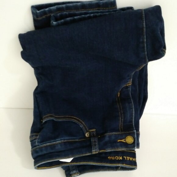 Michael Kors Izzy Skinny Jeans Dark Wash Mid-Rise Skinny Jeans Size 8 - Picture 5 of 15